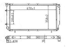 RADIADOR SUBARU LEGACY 92-94 (AUT)