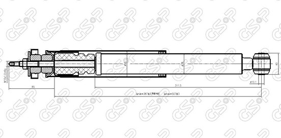 AMORTIGUADOR TRA MB W124-201 85-93 BREME