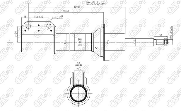 AMORTIGUADOR DEL RENAULT R9-11 GSP