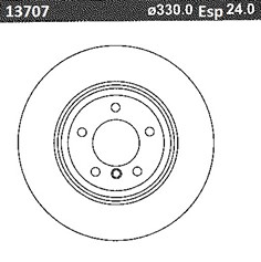 DISCO FRENO (330mm) DEL BMW E90
