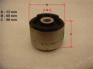BUJE BRAZO SUSPENSION TRA BMW E36-46 91 (S/BAL)
