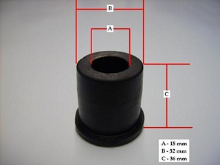 BUJE ELASTICO TRA MAZDA B2500-2900 (2-4WD) (P/TRA)