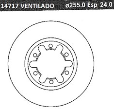 DISCO FRENO (256mm) DEL MAZDA B2500-2900 2WD BREME