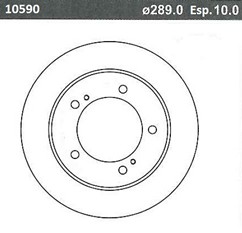 DISCO FRENO (289mm) DEL SUZUKI VITARA BREME