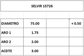 AROS CITROEN-PEUGEOT 1.4 0.50 (75mm) CTI