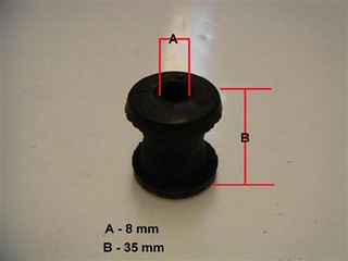BUJE BASTIDOR INF FIAT 147-SPAZIO (GOMA 8mm)