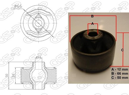 BUJE BASTIDOR INF FORD FIESTA 96 (P/TRA) AYD