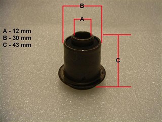 BUJE BASTIDOR SUP GM CHEVETTE (CHAPA) SAMPEL