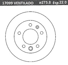 DISCO FRENO (276mm) DEL MB SPRINTER 95