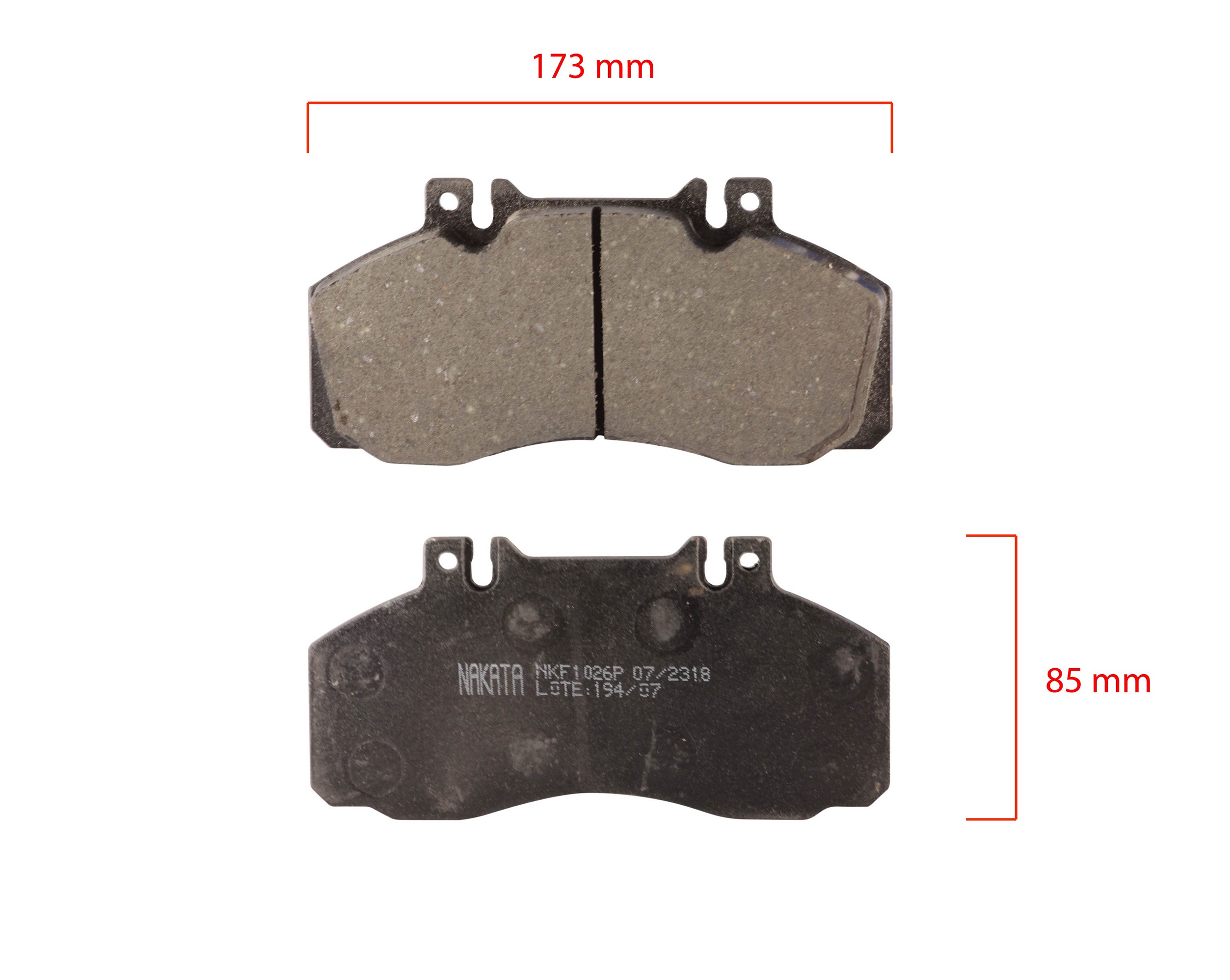 PASTILLAS DEL MB 709-912 (B)