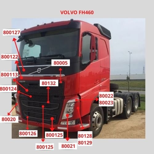 MARCO SEMIOPTICA Y CAMINERO IZQ VOLVO FH460