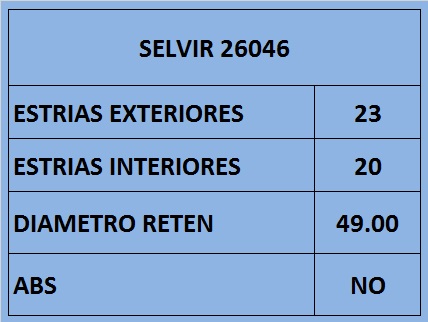 HOMOCINETICA SUZUKI ALTO 96 (S/EXT) (20E) GSP