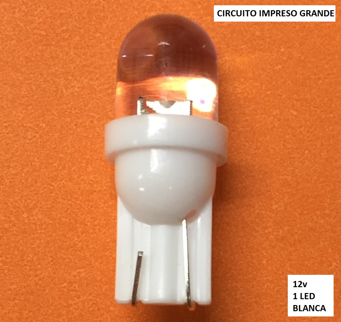 LAMPARA 12V C/IMPRESO GRANDE 1 LED