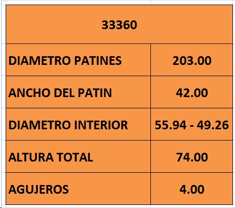 CAMPANA FRENO (203mm) TRA CIT-PEUGEOT (C/MAZA)