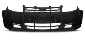 PARAGOLPE DEL FORD KA 08-12 (NEGRO LISO)