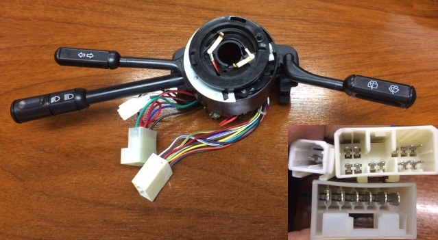 LLAVE LUCES FIAT UNO 93 (B)  (C/LUNETA)
