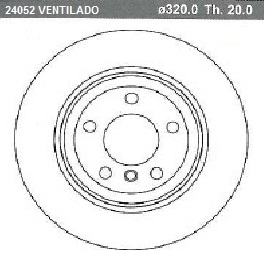 DISCO FRENO (320mm) TRA BMW X5