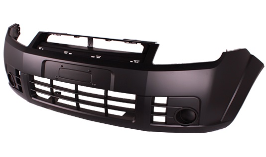 PARAGOLPE DEL FORD FIESTA 08 (S/CAM) (NEGRO LISO)