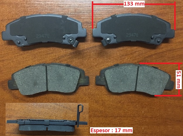PASTILLAS DEL HYUNDAI GRAND I10 14 BREME