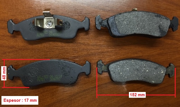 PASTILLAS DEL FIAT UNO NOVO 12 BREMSI
