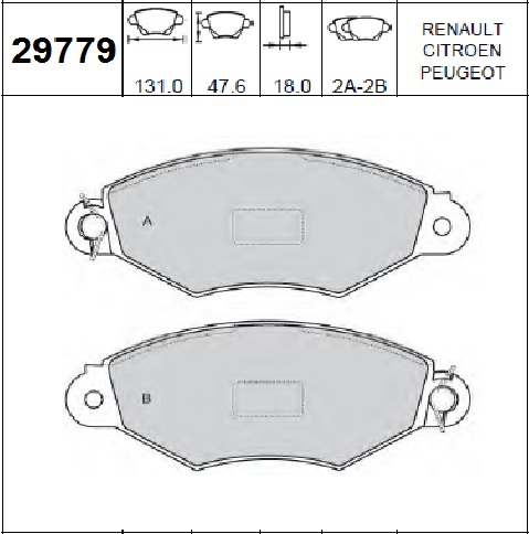 PASTILLAS DEL CITROEN-PEUGEOT (1 R) BREMSI