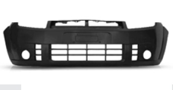PARAGOLPE DEL FORD FIESTA 08 (C/CAM) (NEGRO LISO)