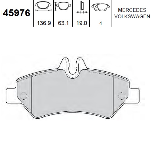 PASTILLAS TRA MB SPRINTER 415 (SISTEMA BOSCH)