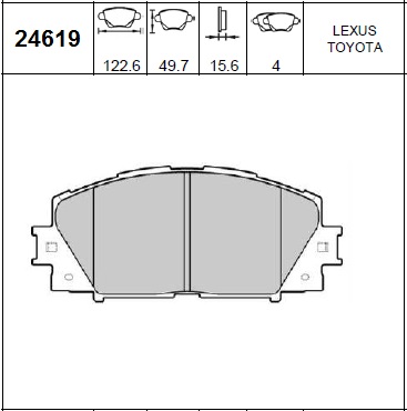 PASTILLAS DEL TOYOTA COROLLA 14-PRIUS BREMSI