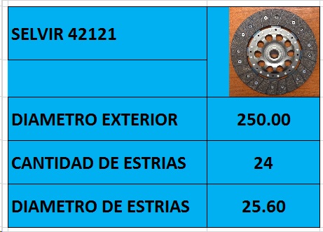 DISCO EMBR 250mm 24 EST NISSAN D22 SOLIDO S/RESORT