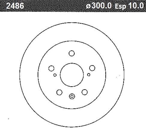 DISCO FRENO (300mm) TRA CHERY TIGGO
