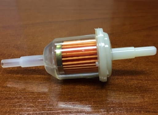 FILTRO COMBUSTIBLE UNIVERSAL CORTO (6-8mm) (TRANS)