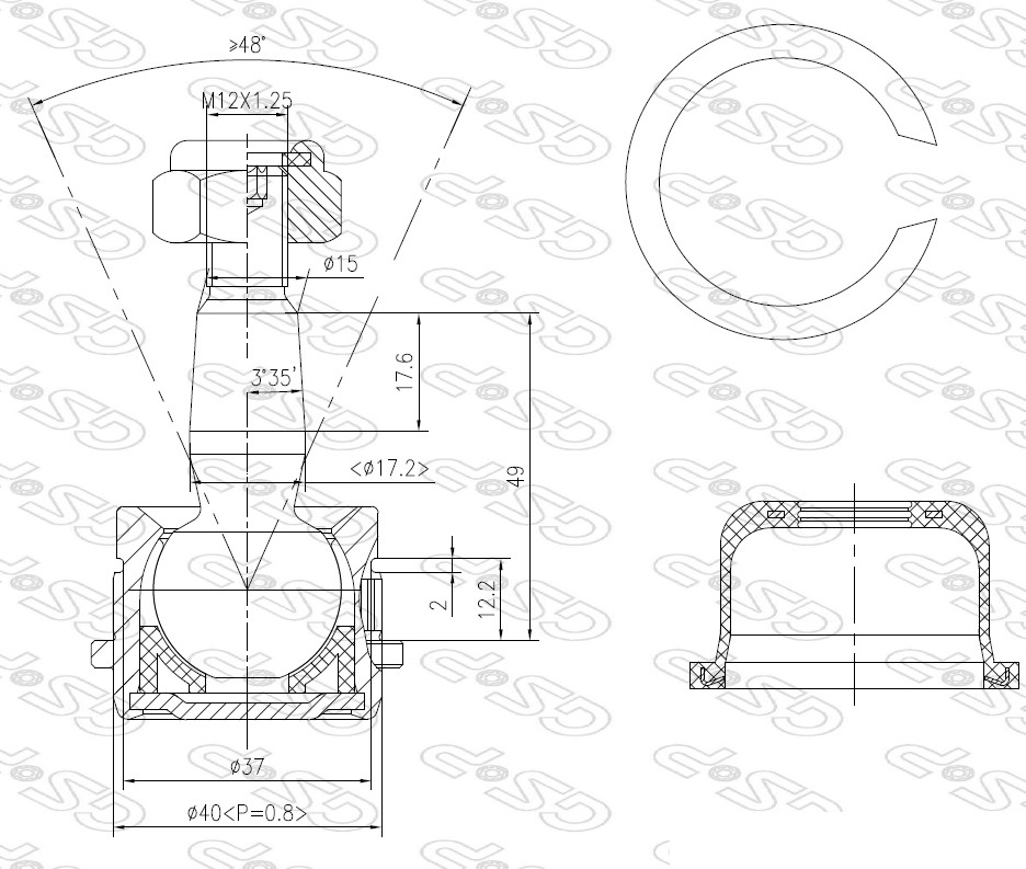 ROTULA INF HYUNDAI ACCENT-KIA AYD
