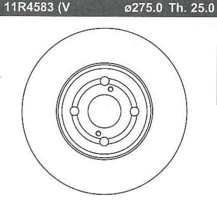DISCO FRENO (275mm) DEL TOYOTA COROLLA 05 DIESEL