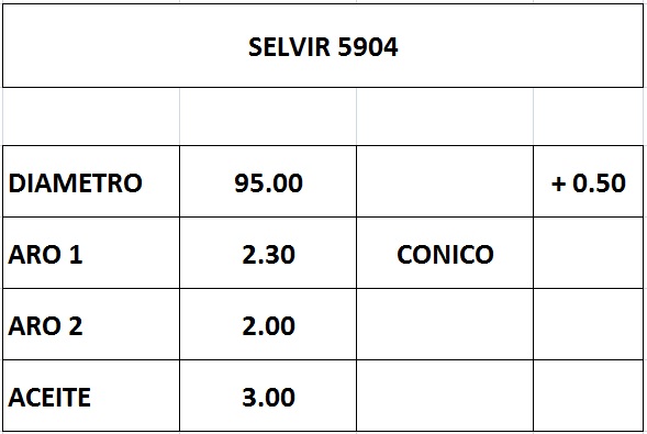 AROS 95.0mm MITSUBISHI MONTERO 2.8 TD 0.50 (J)