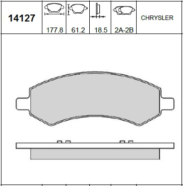 PASTILLAS DEL DODGE RAM 1500 BREMSI