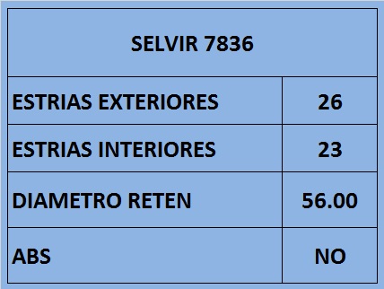 HOMOCINETICA TOYOTA TERCEL (23E) GSP