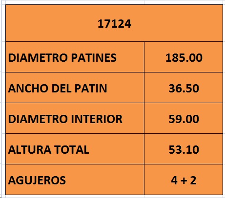 CAMPANA FRENO (185.50mm) TRA FIAT