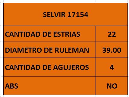 MAZA RUEDA DEL VW GOL-PARATI 22 ESTR 4 TORN GSP