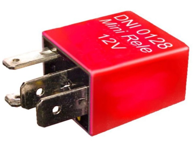 RELAY MINI AUXILIAR GM-FIAT-VW (4TER) 12V 30A (B)