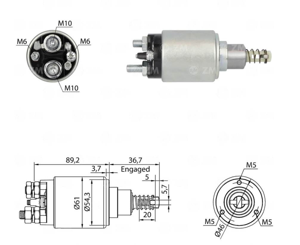AUTOMATICO ARRANQUE BOSCH MB ATEGO ZM1-639 24V
