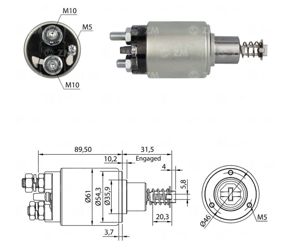 AUTOMATICO ARRANQUE BOSCH 24V MB VW CASE ZM536