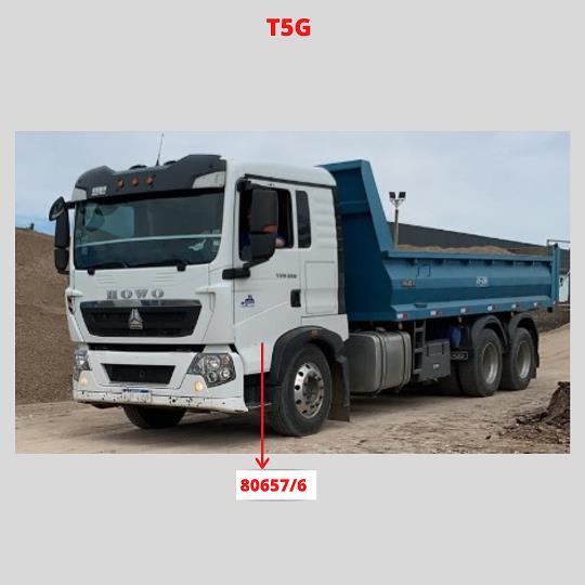 FOTO SINOTRUK HOWO T5G LATERAL