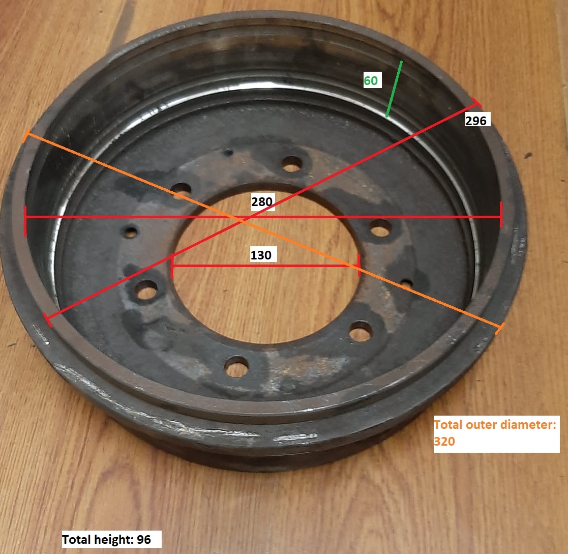 CAMPANA FRENO (300mm) DEL FOTON BJ1039