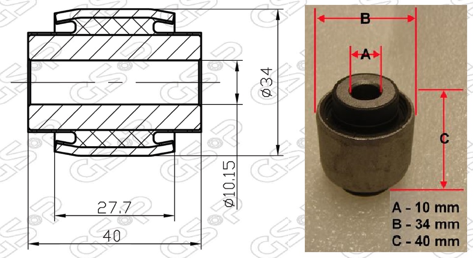 BUJE BASTIDOR SUP HONDA CIVIC 92 (4) GSP