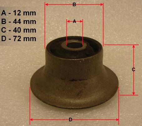 BUJE EJE SUSPENSION TRA FORD-VW GOL I 91 GSP