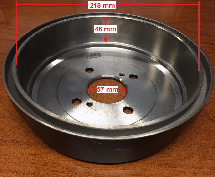 CAMPANA FRENO (218mm) TRA DFM