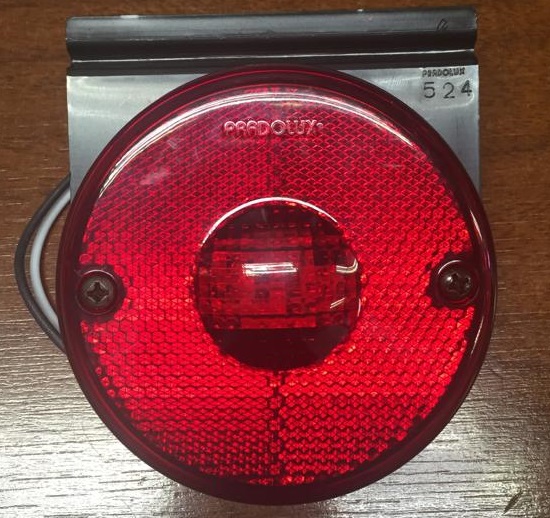 FAROL LATERAL UNIVERSAL LED CON SOPORTE ROJO