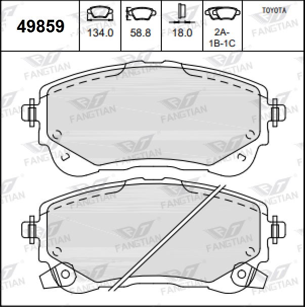 PASTILLAS DEL TOYOTA COROLLA HIBRIDO 20 BREMSI