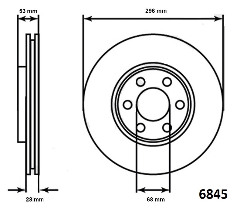DISCO FRENO (296mm) DEL NISSAN FRONTIER 16 (VENT)
