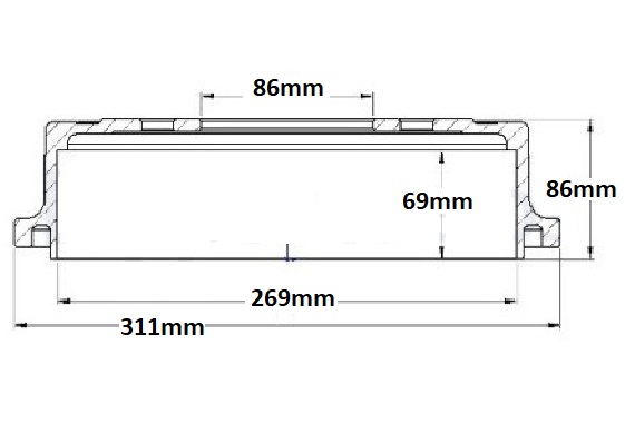 CAMPANA FRENO (269mm) TRA NISSAN FRONTIER